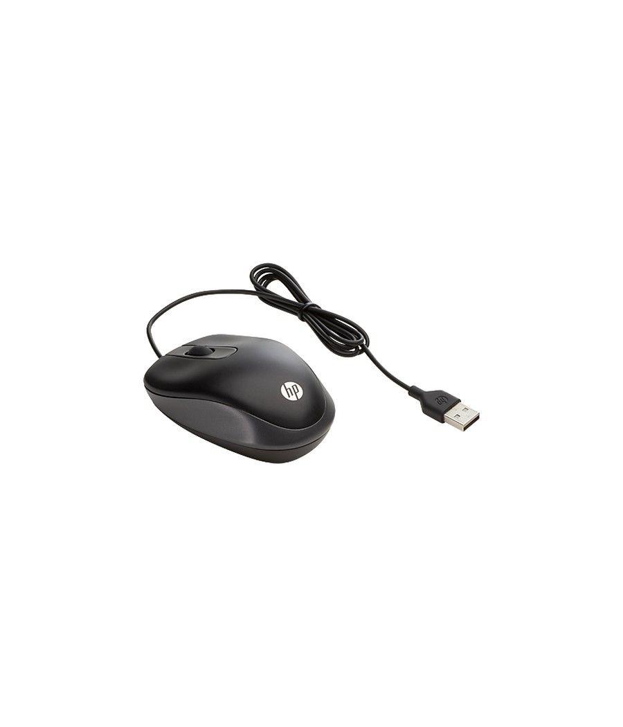 HP USB Travel Mouse ratón Ambidextro USB tipo A Óptico 1000 DPI - Imagen 1