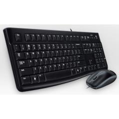 Teclado+raton logitech mk120 negro - Imagen 1