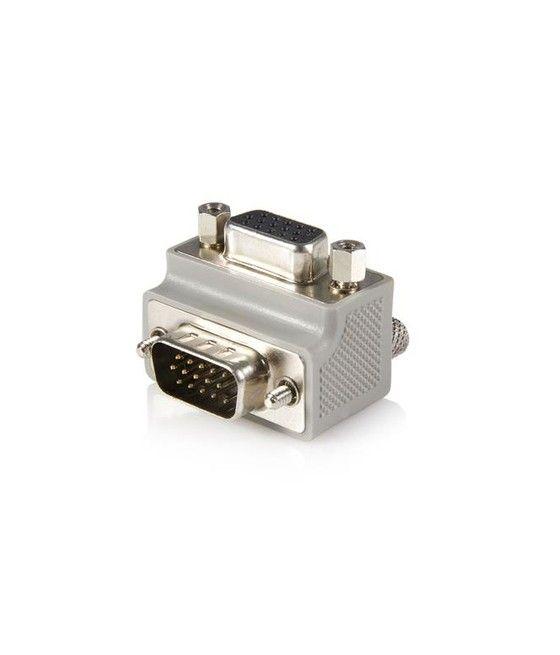 StarTech.com Right Angle VGA / VGA Cable Adapter Type 1 - M/F DB15 Gris - Imagen 1