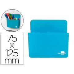 Cubilete portalápices liderpapel plástico magnetico color azul 125x75x40 mm - Imagen 1