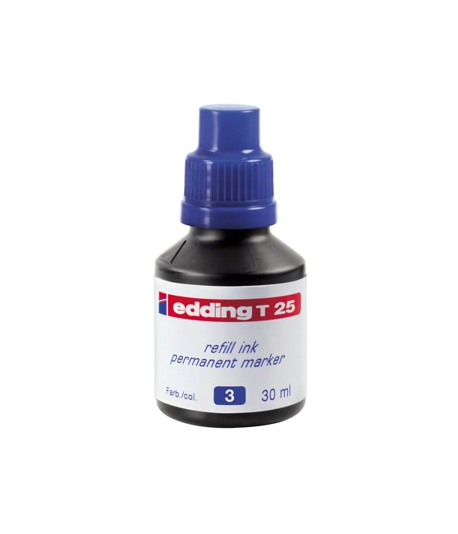 Tinta rotulador edding t-25 azul frasco de 30 ml - Imagen 2