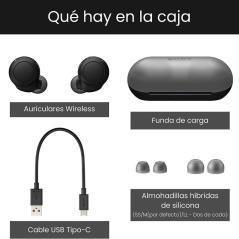 Auriculares bluetooth sony wf-c500 con estuche de carga/ autonomía 5h/ negros - Imagen 4