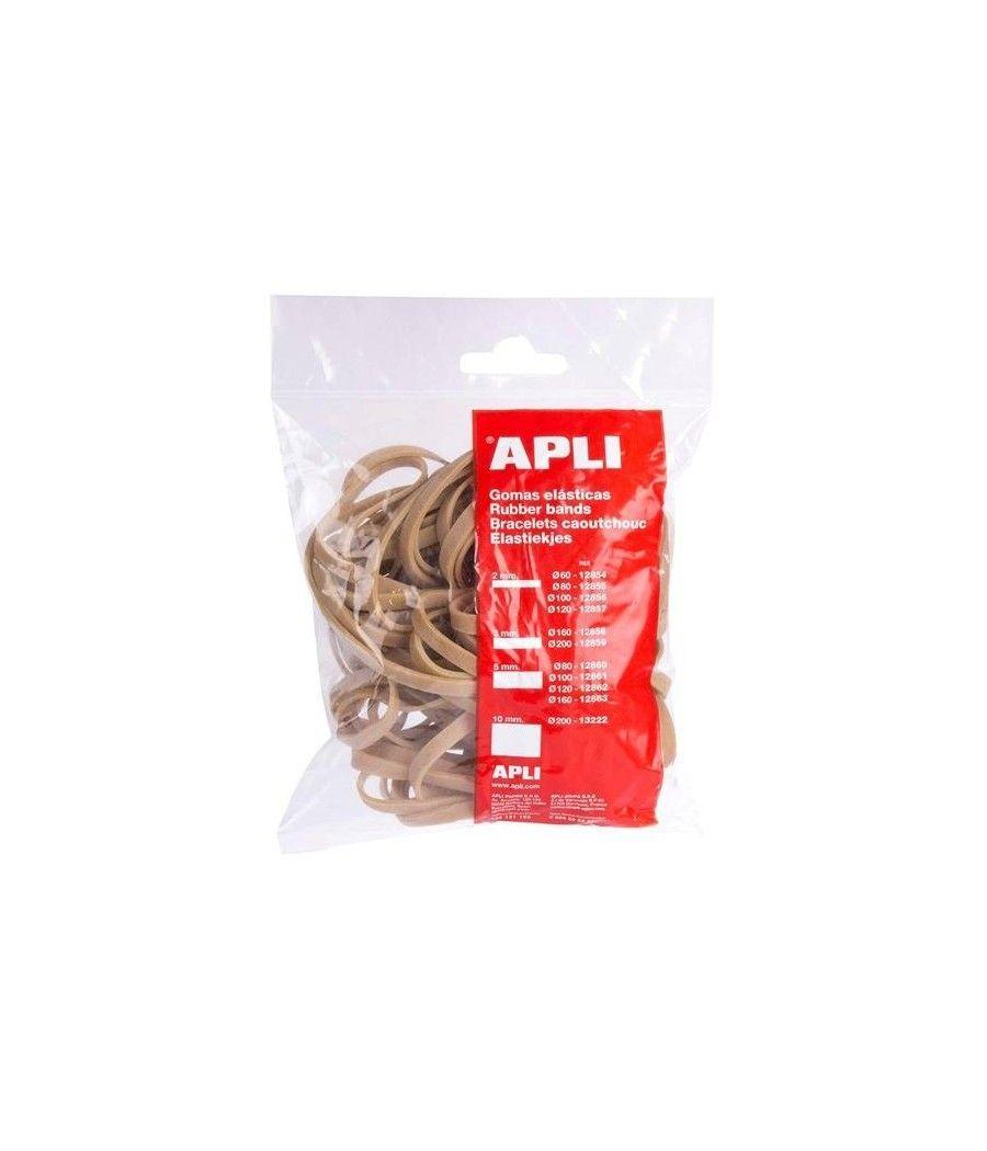 Apli goma elÁstica marrÓn caucho 140x2mm 100 gr. - Imagen 1