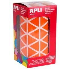 Apli gomets triangulares 20mm rollo naranja - Imagen 1