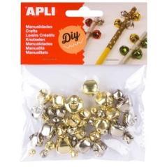 Apli pack 40 cascabeles oro y plata - Imagen 1