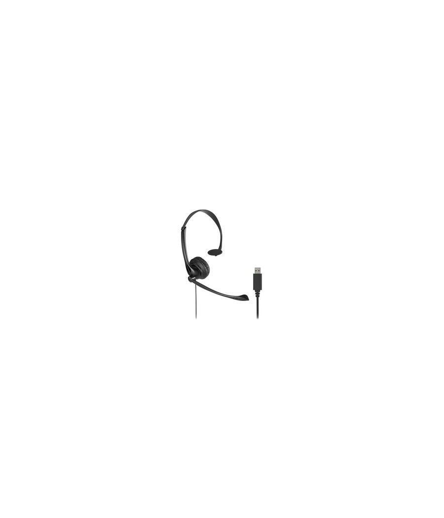 Kensington Auriculares mono USB-A clásicos con micrófono y control de volumen