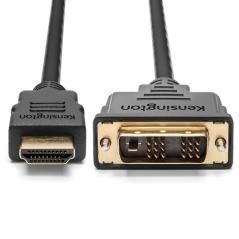 Kensington Cable pasivo bidireccional HDMI (M) a DVI-D (M), 1,8 m - Imagen 2
