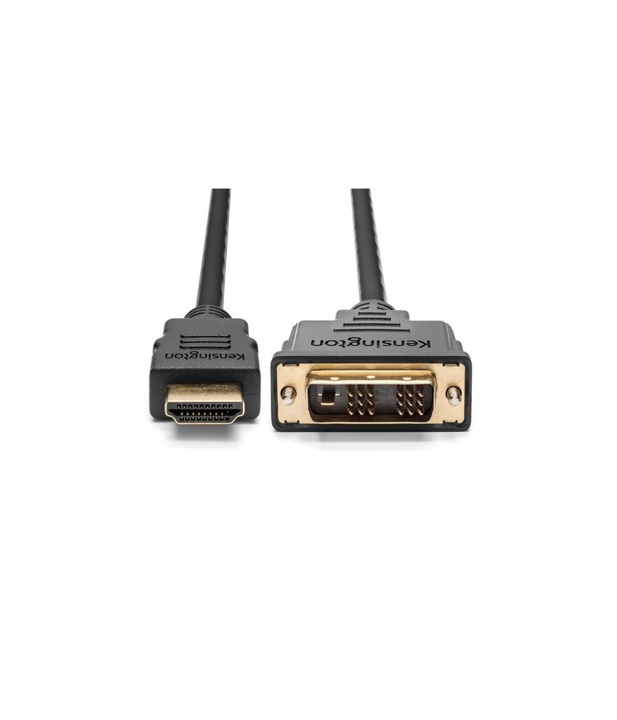 Kensington Cable pasivo bidireccional HDMI (M) a DVI-D (M), 1,8 m - Imagen 2
