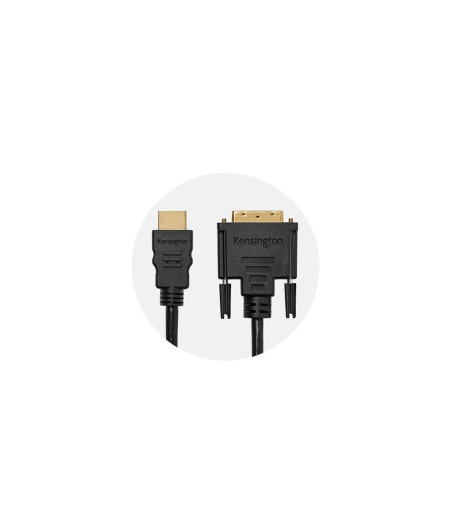 Kensington Cable pasivo bidireccional HDMI (M) a DVI-D (M), 1,8 m - Imagen 9