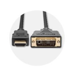 Kensington Cable pasivo bidireccional HDMI (M) a DVI-D (M), 1,8 m - Imagen 10