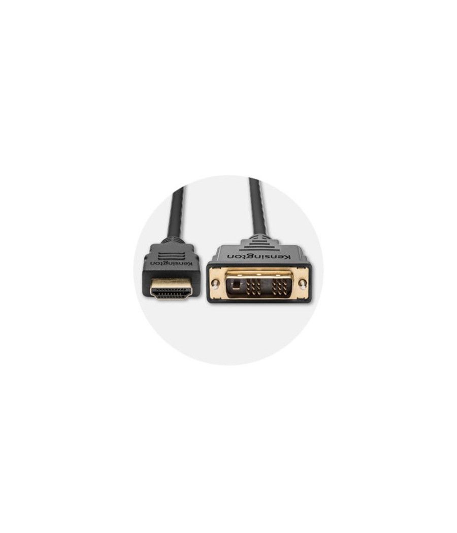 Kensington Cable pasivo bidireccional HDMI (M) a DVI-D (M), 1,8 m - Imagen 10
