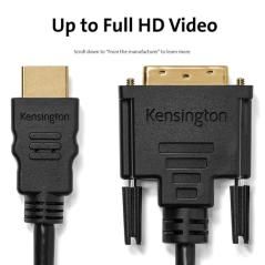 Kensington Cable pasivo bidireccional HDMI (M) a DVI-D (M), 1,8 m - Imagen 11
