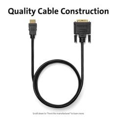 Kensington Cable pasivo bidireccional HDMI (M) a DVI-D (M), 1,8 m - Imagen 12