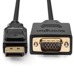 Kensington Cable unidireccional pasivo DisplayPort 1.2 (M) a VGA (M), 1,8 m - Imagen 2