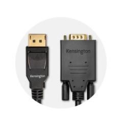 Kensington Cable unidireccional pasivo DisplayPort 1.2 (M) a VGA (M), 1,8 m - Imagen 9