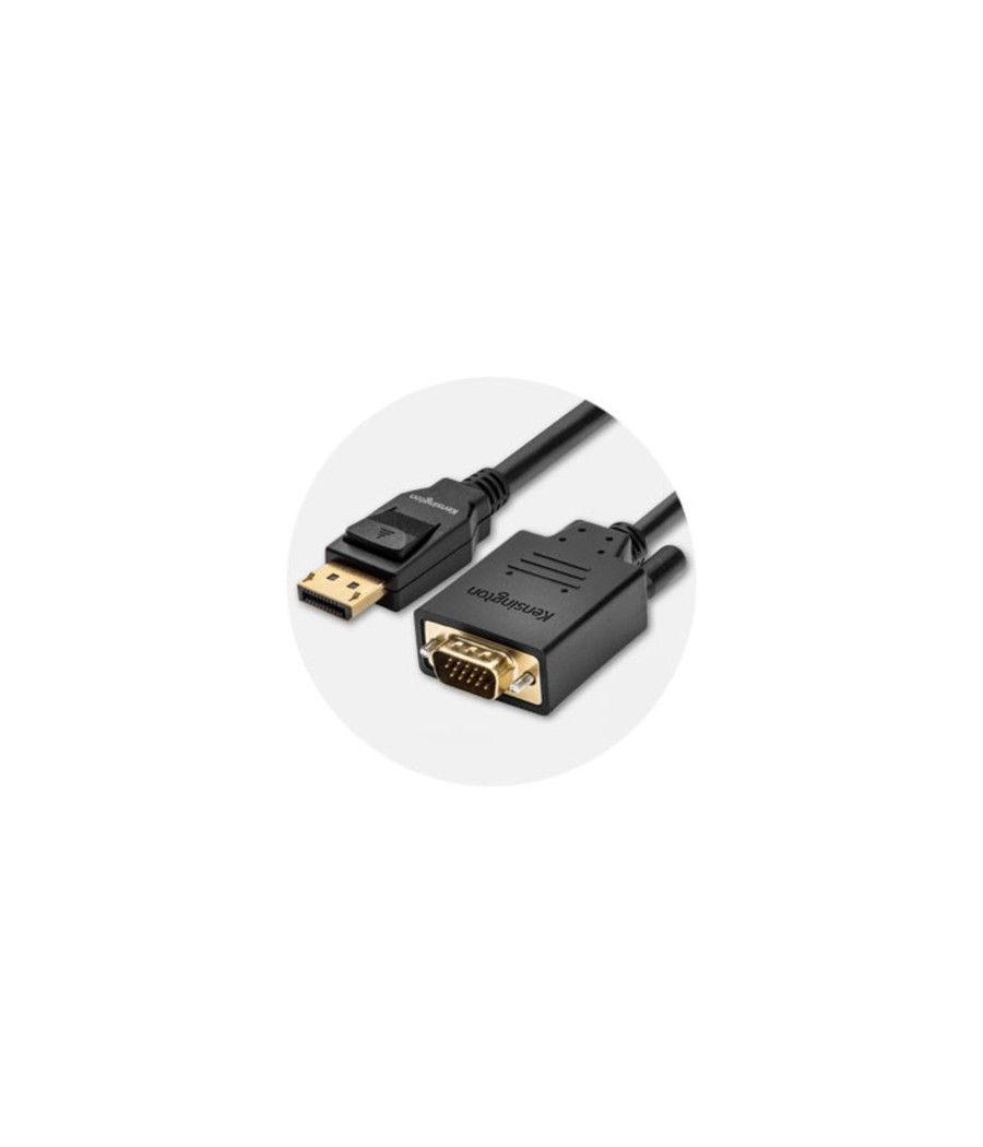 Kensington Cable unidireccional pasivo DisplayPort 1.2 (M) a VGA (M), 1,8 m - Imagen 10