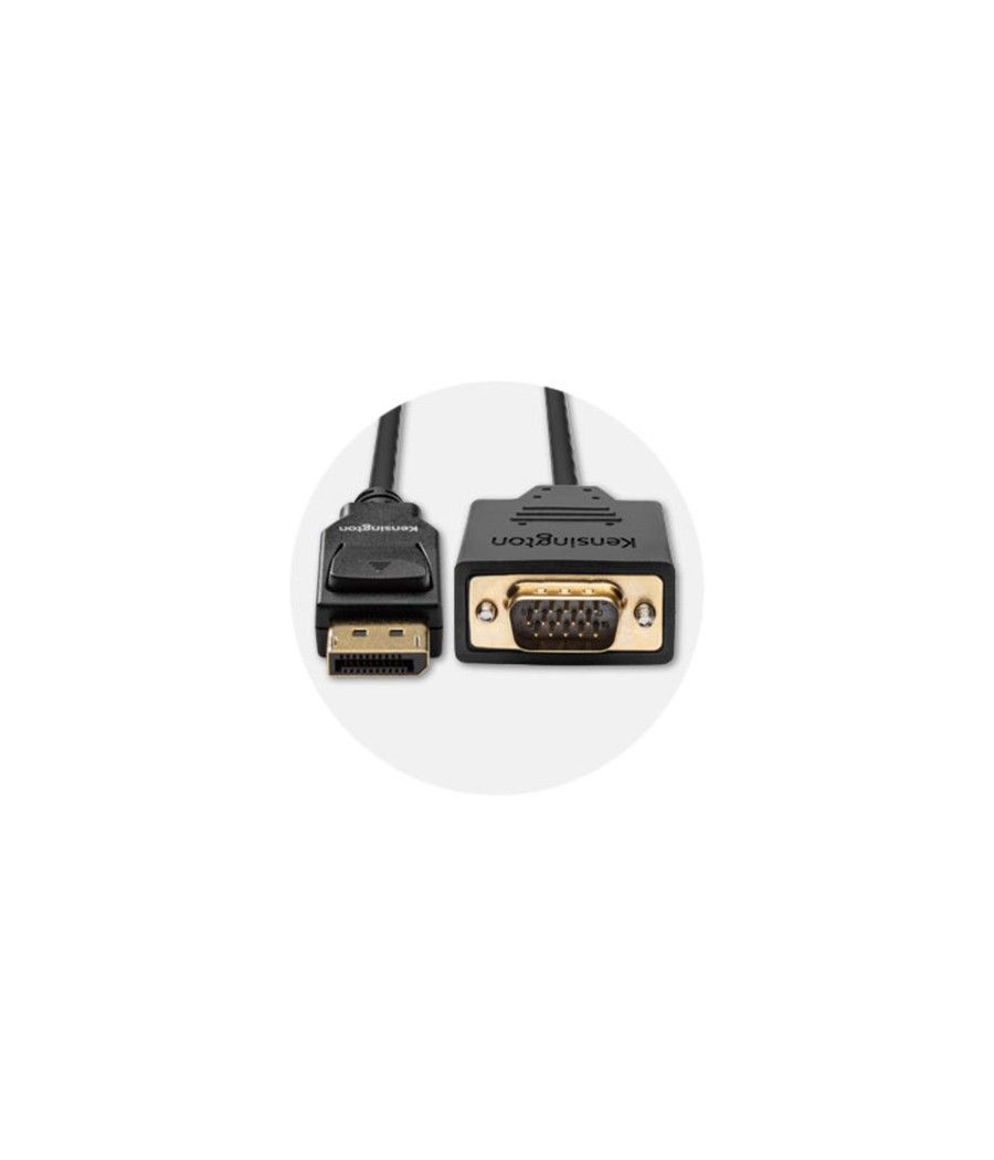 Kensington Cable unidireccional pasivo DisplayPort 1.2 (M) a VGA (M), 1,8 m - Imagen 11