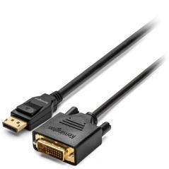 Kensington Cable unidireccional pasivo DisplayPort 1.1 (M) a DVI-D (M), 1,8 m - Imagen 1