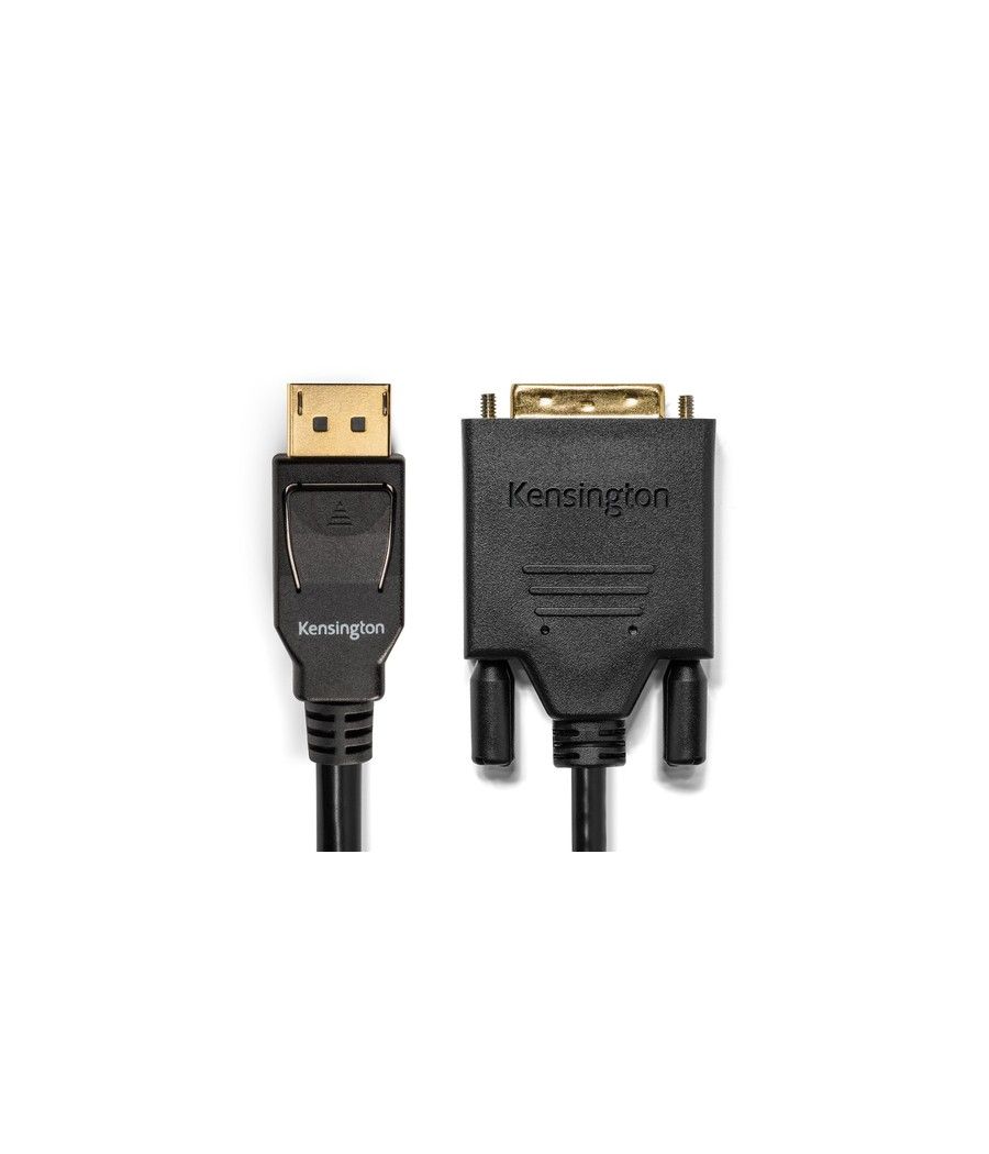 Kensington Cable unidireccional pasivo DisplayPort 1.1 (M) a DVI-D (M), 1,8 m - Imagen 3