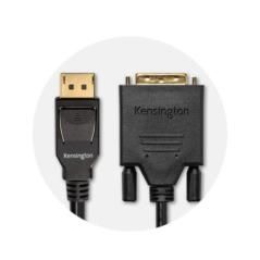 Kensington Cable unidireccional pasivo DisplayPort 1.1 (M) a DVI-D (M), 1,8 m - Imagen 8
