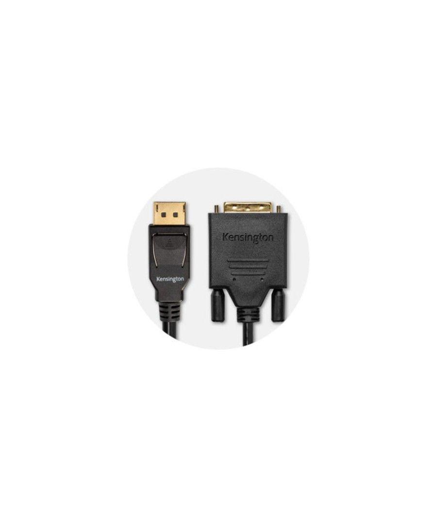 Kensington Cable unidireccional pasivo DisplayPort 1.1 (M) a DVI-D (M), 1,8 m - Imagen 8