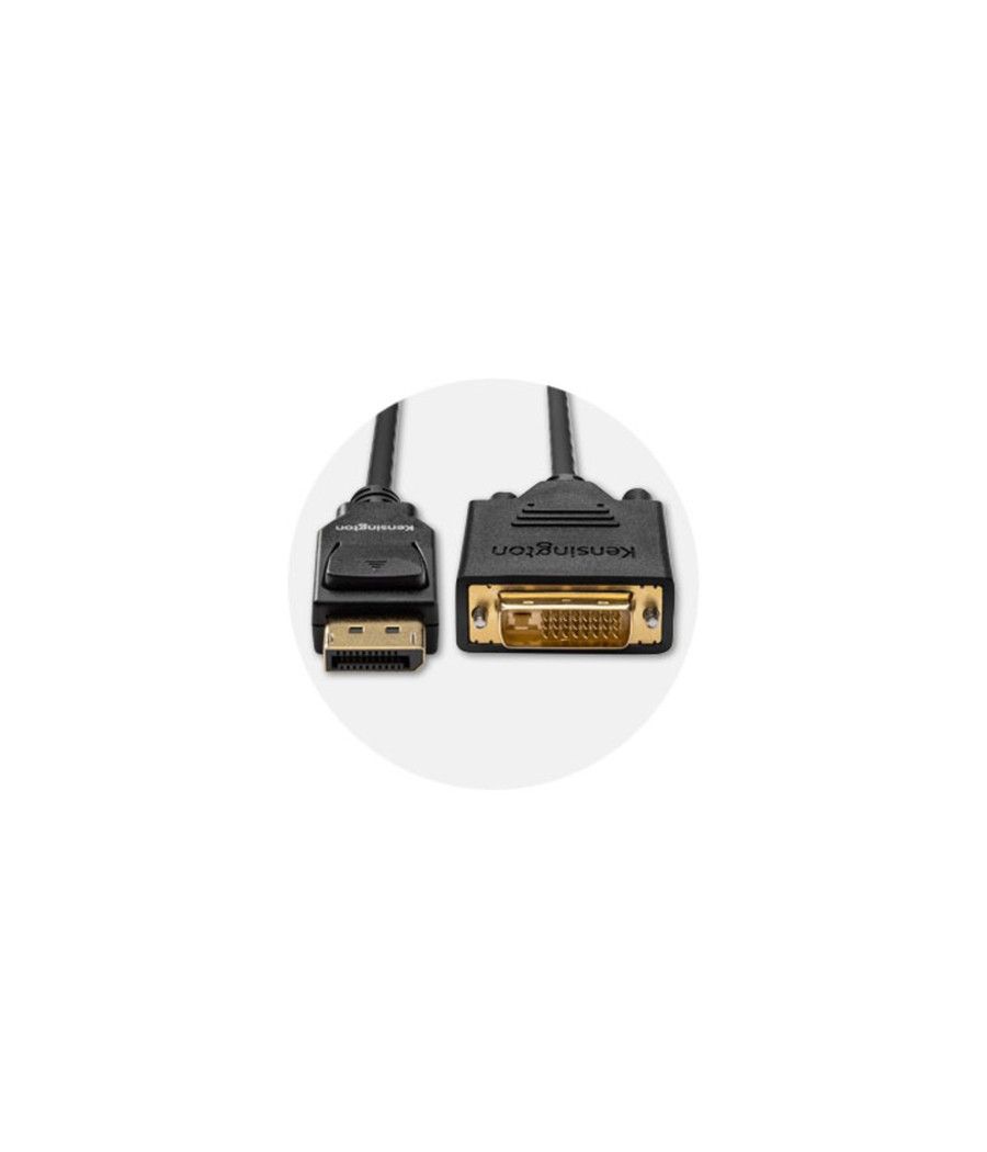 Kensington Cable unidireccional pasivo DisplayPort 1.1 (M) a DVI-D (M), 1,8 m - Imagen 9