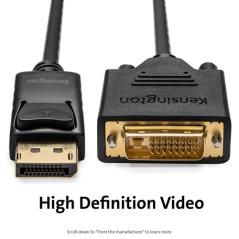 Kensington Cable unidireccional pasivo DisplayPort 1.1 (M) a DVI-D (M), 1,8 m - Imagen 14