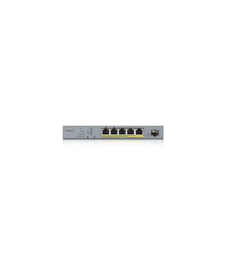 Zyxel GS1350-6HP-EU0101F switch Gestionado L2 Gigabit Ethernet (10/100/1000) Energía sobre Ethernet (PoE) Gris - Imagen 2