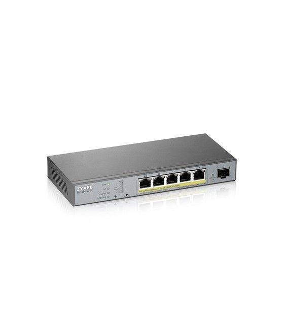Zyxel GS1350-6HP-EU0101F switch Gestionado L2 Gigabit Ethernet (10/100/1000) Energía sobre Ethernet (PoE) Gris - Imagen 4