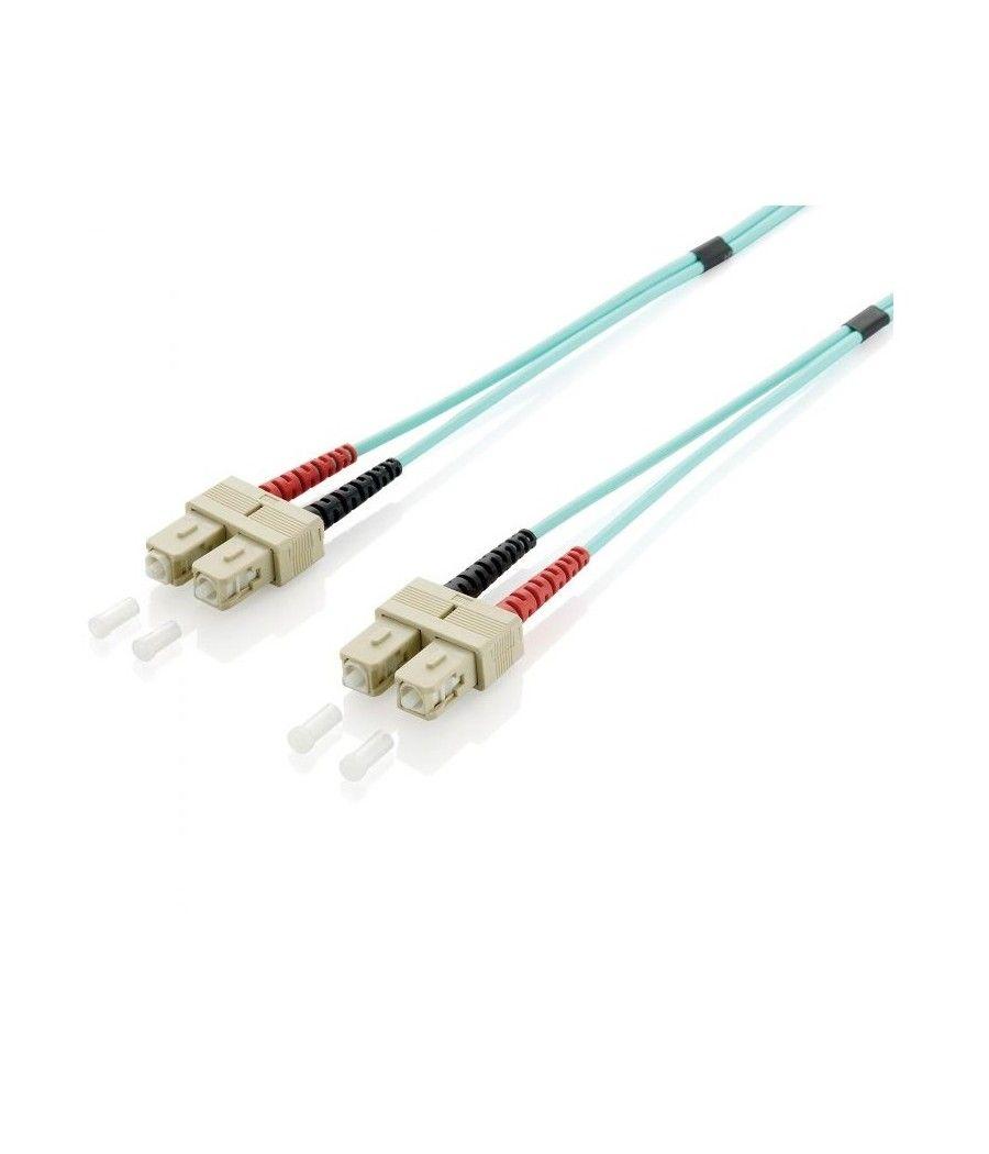 Cable fibra optica om3 duplex libre halogenos sc/sc 50/125u 10m - Imagen 1