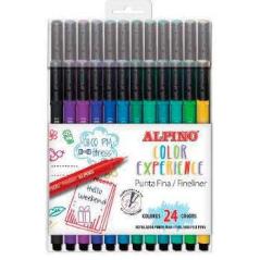 Alpino estuche 24 rotuladores fineliner color experience c/surtidos - Imagen 1