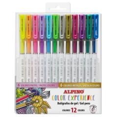 Alpino estuche 12 bolÍgrafos color experience gel pens metallic + pastel c/surtidos - Imagen 1