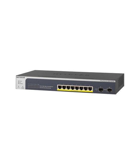 Netgear GS510TPP Gestionado L2/L3/L4 Gigabit Ethernet (10/100/1000) Energía sobre Ethernet (PoE) Negro - Imagen 1