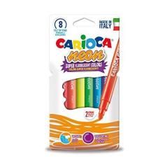 Carioca rotulador neon fluorescente colores - caja de 8 - Imagen 1