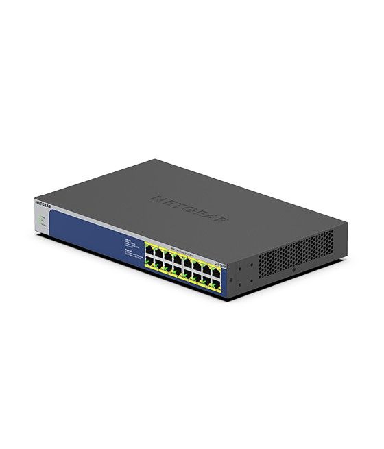 Netgear GS516PP No administrado Gigabit Ethernet (10/100/1000) Energía sobre Ethernet (PoE) Azul, Gris