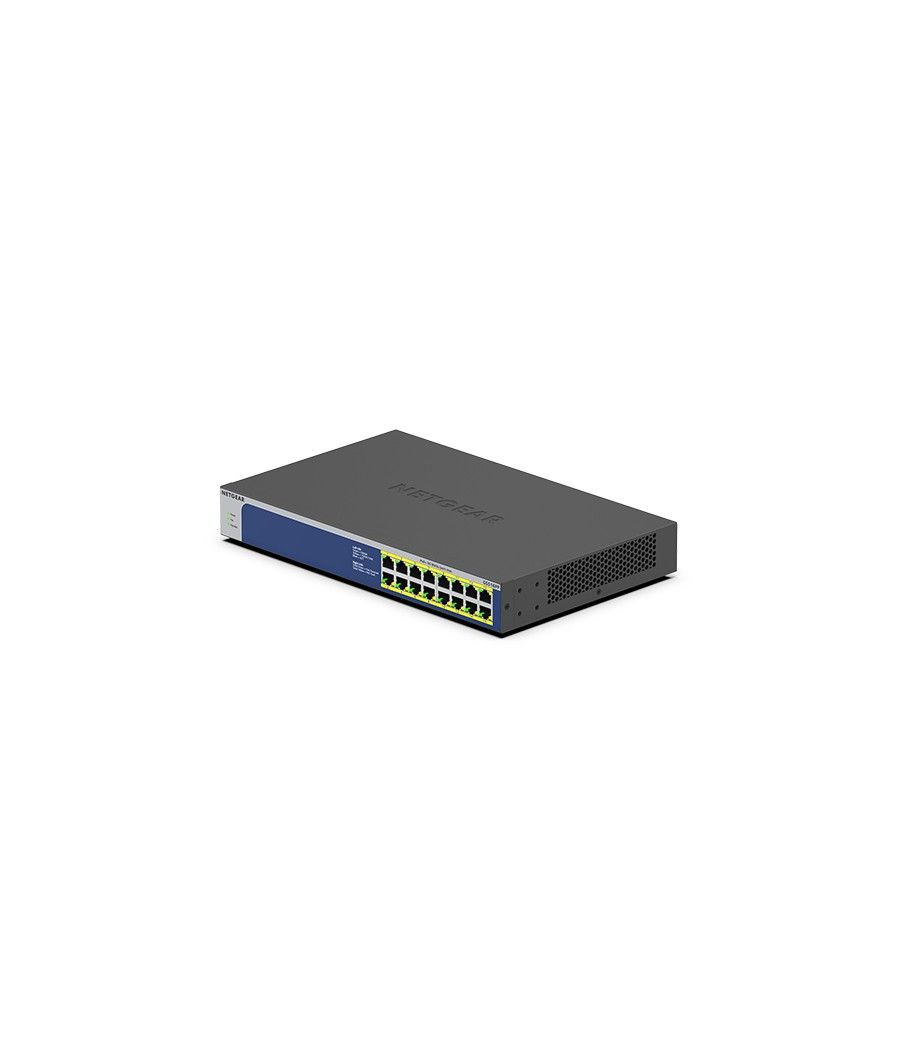 Netgear GS516PP No administrado Gigabit Ethernet (10/100/1000) Energía sobre Ethernet (PoE) Azul, Gris - Imagen 2