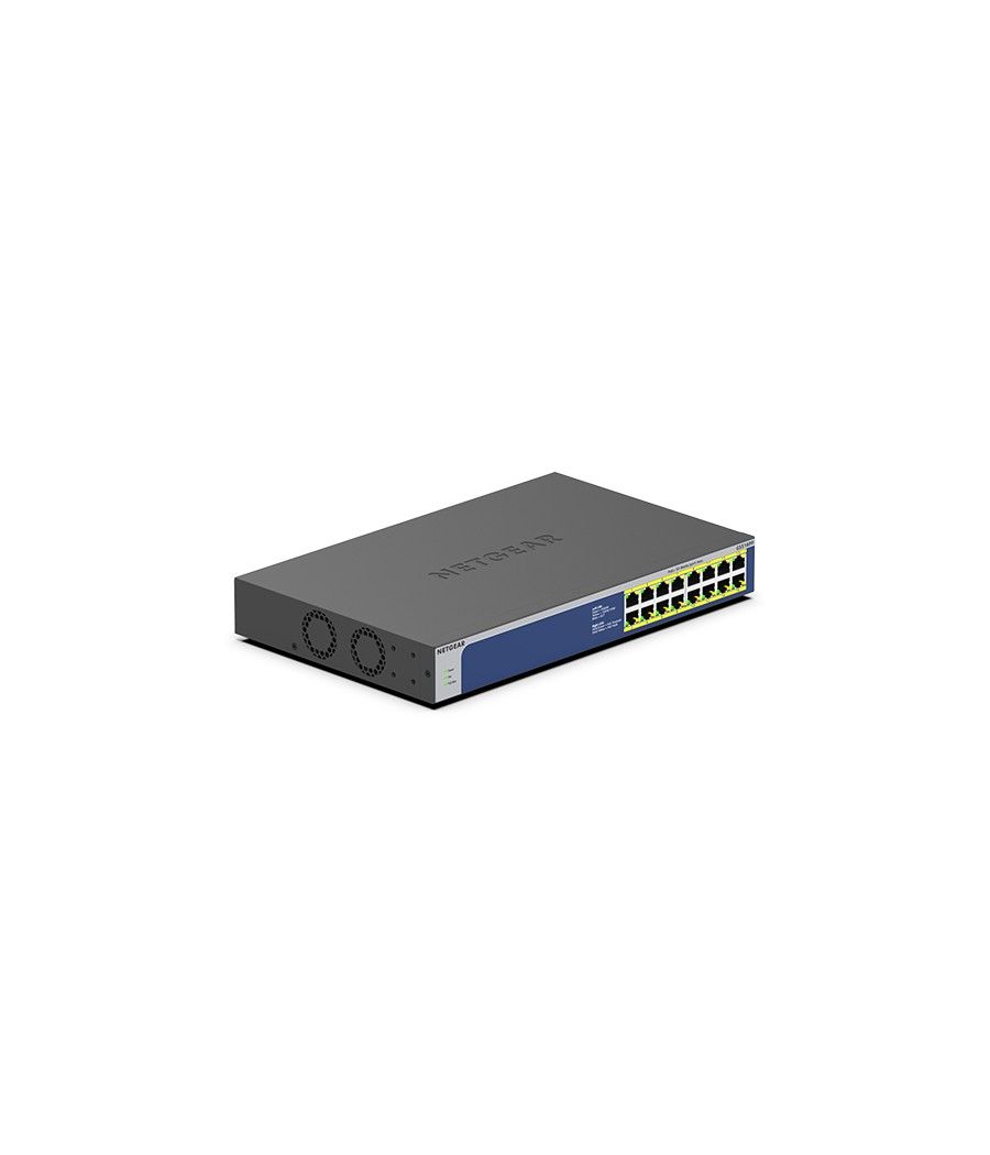 Netgear GS516PP No administrado Gigabit Ethernet (10/100/1000) Energía sobre Ethernet (PoE) Azul, Gris - Imagen 3
