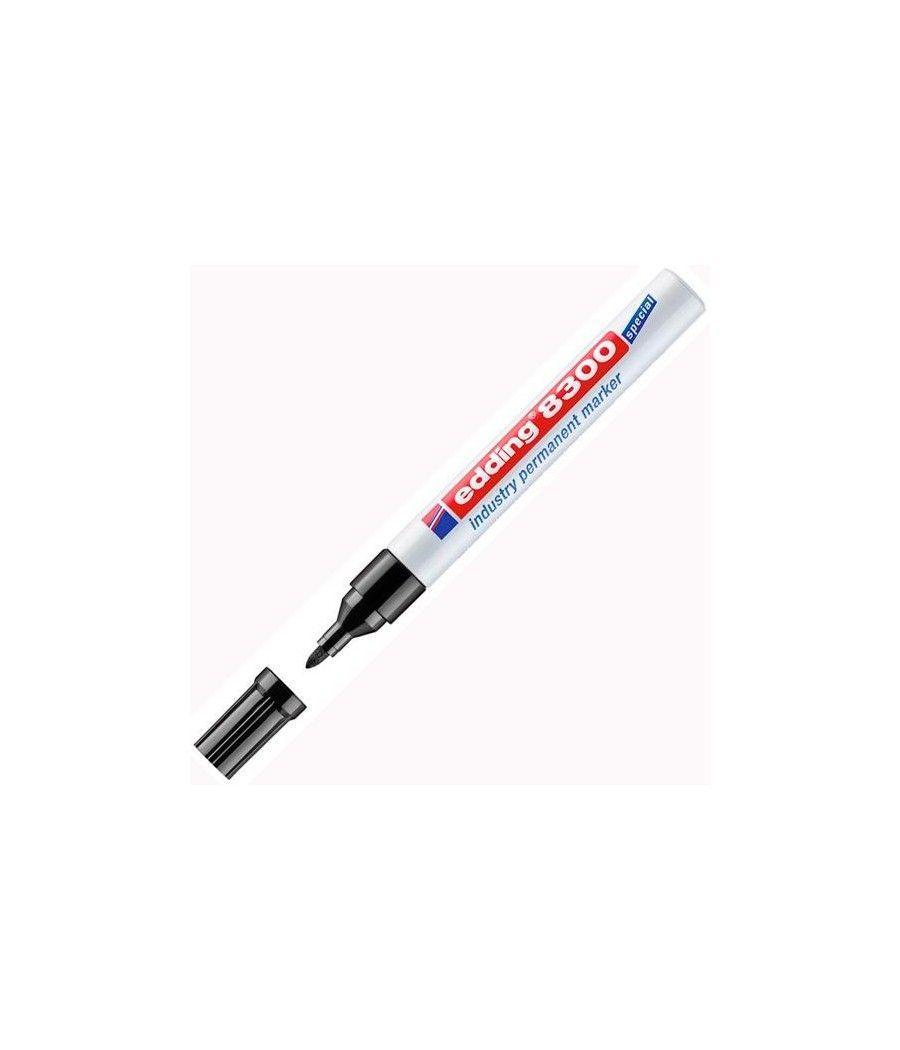Edding marcador permanente industrial 8300 negro - Imagen 1