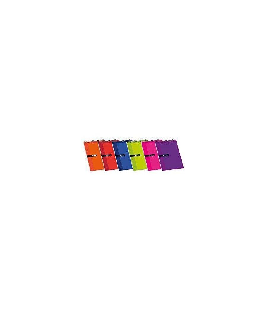Enri bloc espiral 80 hojas 4x4 tapas blandas 8º apaisado colores surtidos -10u- - Imagen 1