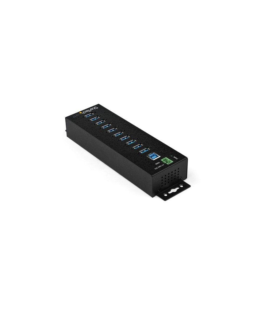 StarTech.com Hub Concentrador Ladrón USB 3.0 de 10 Puertos con Adaptador de Alimentación Externo - con Protección ESD de 350W - 