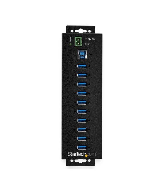 StarTech.com Hub Concentrador Ladrón USB 3.0 de 10 Puertos con Adaptador de Alimentación Externo - con Protección ESD de 350W - 