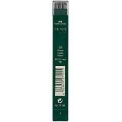 Faber castell minas tk 9071 dibujo 3,15mm 6b estuche 10 ud negro intenso