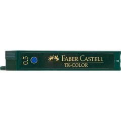Faber castell estuche de 12 minas tk-color 0,5mm azul - Imagen 1
