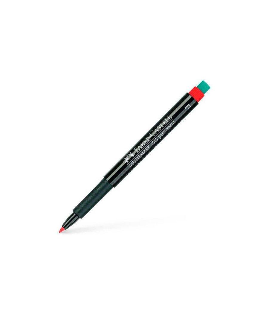 Faber - castell rotulador permanente multimark 1513 f rojo -10u- - Imagen 1