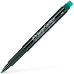 Faber - castell rotulador permanente multimark 1513 f verde -10u- - Imagen 1