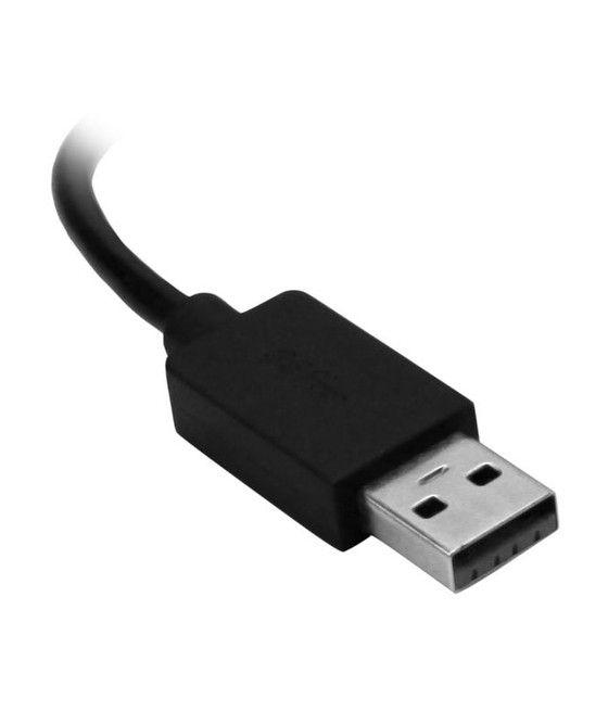 StarTech.com Ladrón Hub USB 3.0 de 4 Puertos - Concentrador de 3 Puertos USB-A y 1 Puerto USB-C - Incluye Adaptador de Alimentac