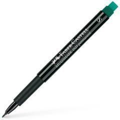 Faber - castell rotulador permanente multimark 1523 s verde -10u- - Imagen 1