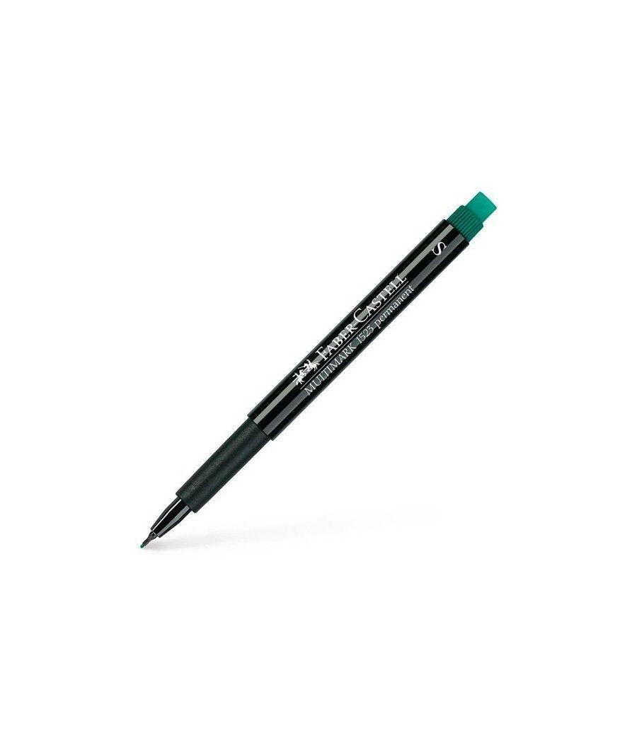 Faber - castell rotulador permanente multimark 1523 s verde -10u- - Imagen 1