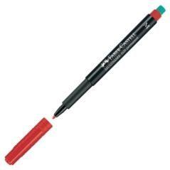 Faber - castell rotulador permanente multimark 1525 m rojo -10 unidades- - Imagen 1