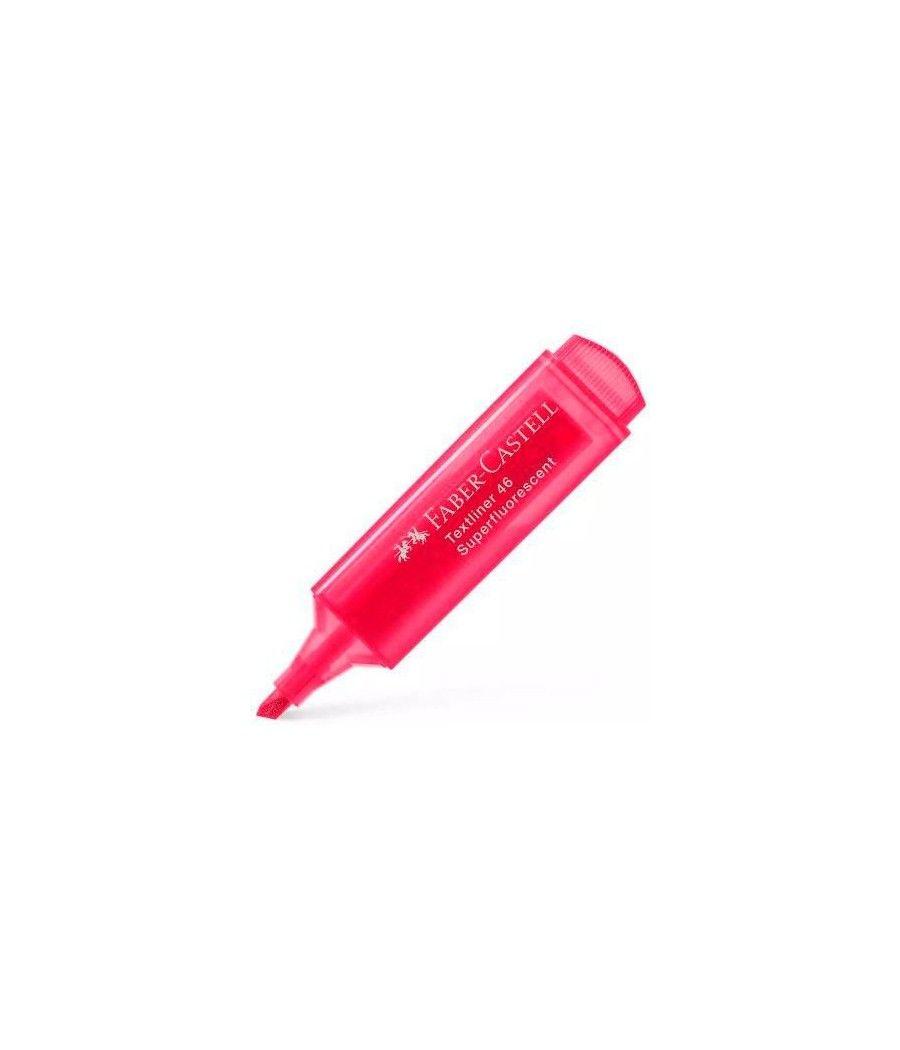 Faber - castell marcador textliner 46 superfluorescente rojo -10u- - Imagen 1